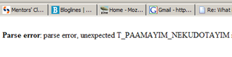 parse error, unexpected T_PAAMAYIM_NEKUDOTAYIM