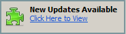 Screenshot of new extension updates notification